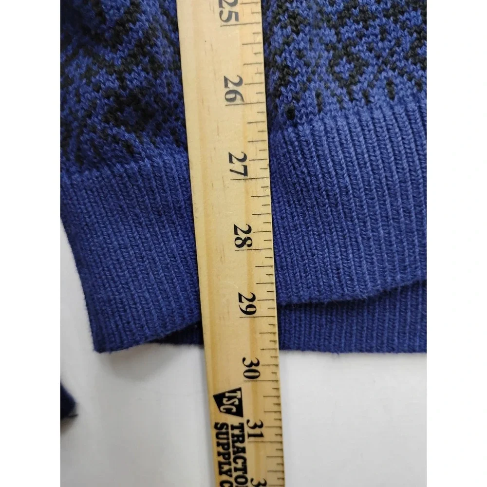 Tommy Hilfiger Knit Long Sweater Sweater Size Large Flag Aztec Print